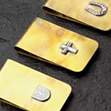 Brass & Silver Vintage Money Clip
